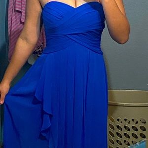 David’s Bridal Blue Prom dress Size 8